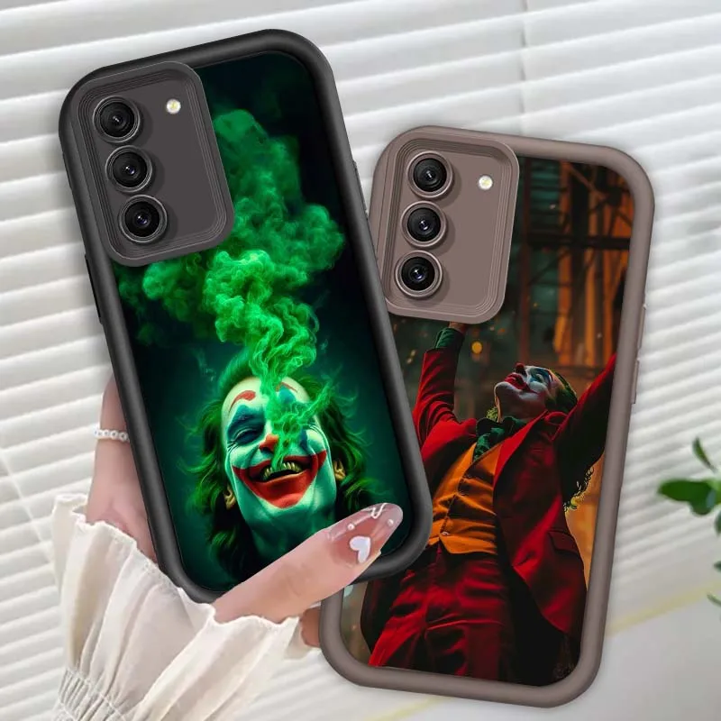 

The J-Joker Cool Popular Art Phone Case For Samsung Galaxy S25 S24 S23 S22 S21 S20 Ultra Plus FE 5G Eye Ladder Soft TPU Cover