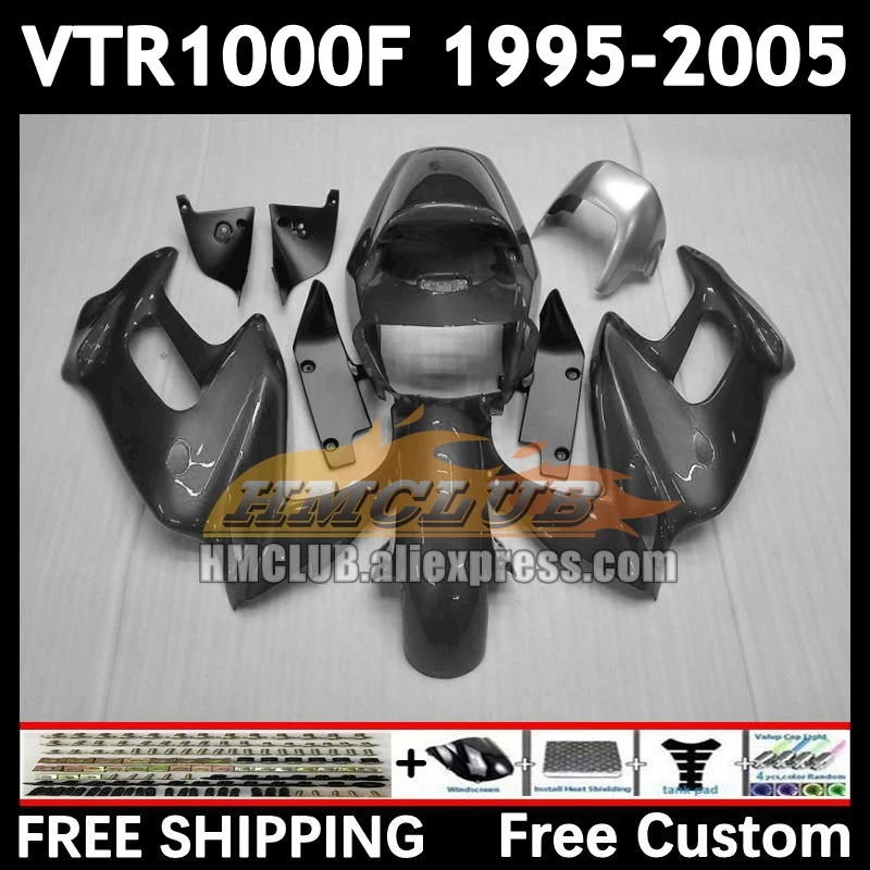 SuperHawk For HONDA VTR1000 F metal grey VTR 1000 F 1000F 83No.12 VTR1000F 95 96 97 98 99 00 2001 2002 2003 2004 2005 Fairing