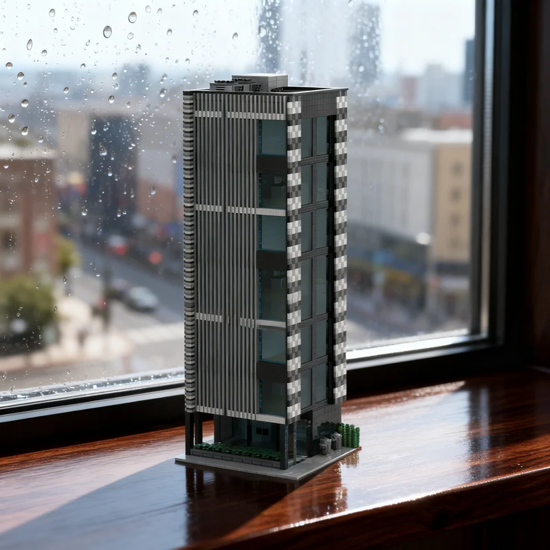 

2168pcs MOC Paramount Tower Modular Streetscape Model Building Blocks Toy Gift Creative Display Collectible Desk Premium Adult