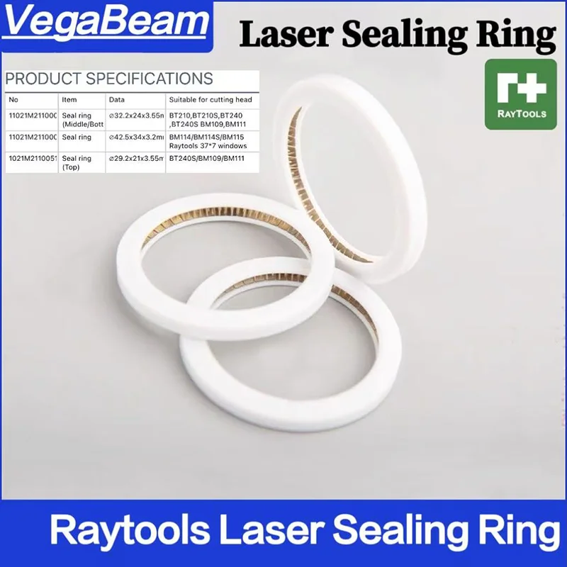 

2 PCS Protective Lens Sealing Ring&Laser Sealing O-Ring for Raytools SUP WSX HW Qilin 18x2 20x2 20x4 27.9x4.1 37x7 Lens Sizes