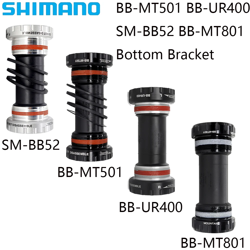 SHIMANO SM-BB52 BB-MT501 BB-UR400 BB-MT801 Bicycle Bottom Bracket For Mountain Bike Original Bicycle Parts