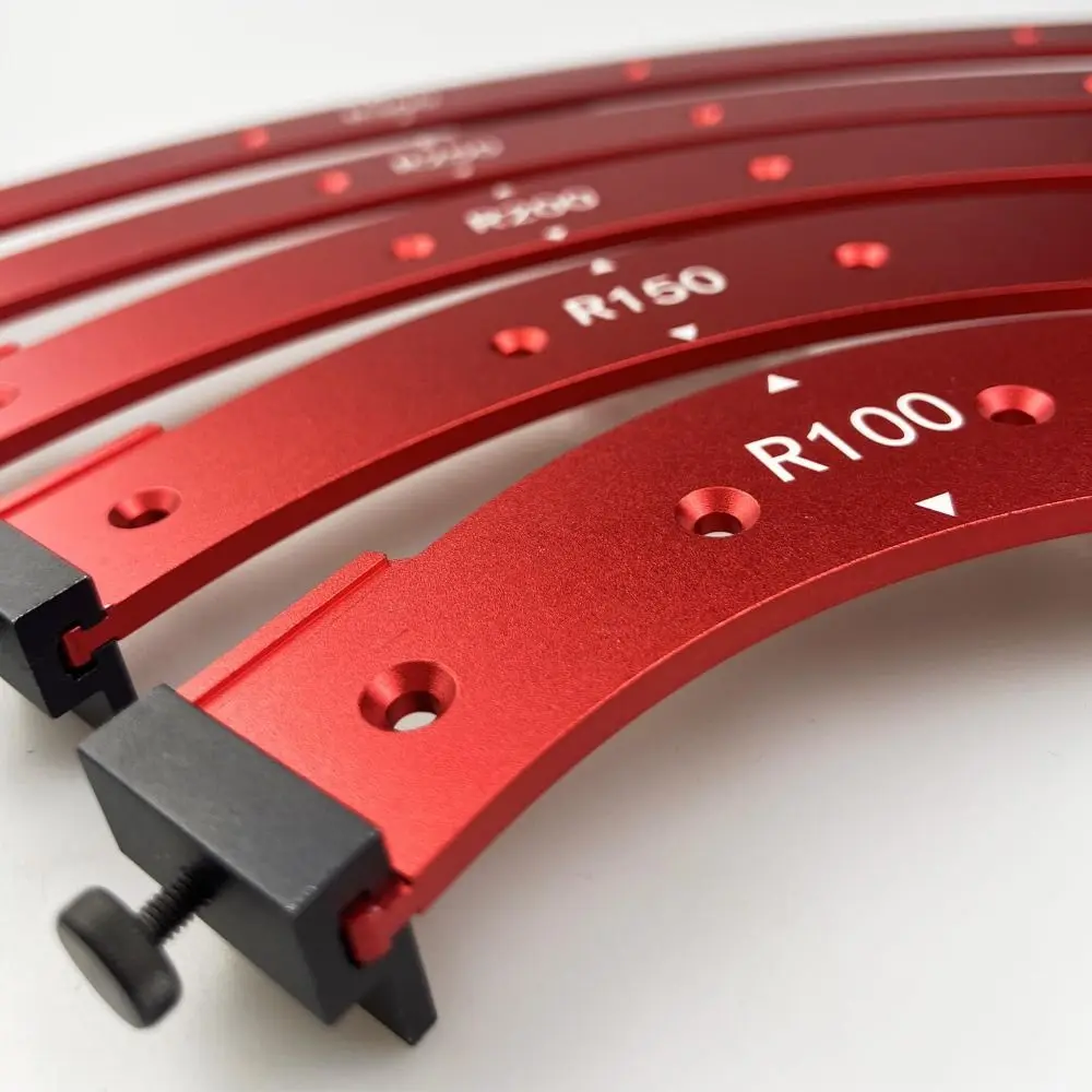 

Aluminium Alloy Round Corner Radius Templates R100 R150 R200 R250 R300 Reusable Corner Routing Guide Curved Design Precision