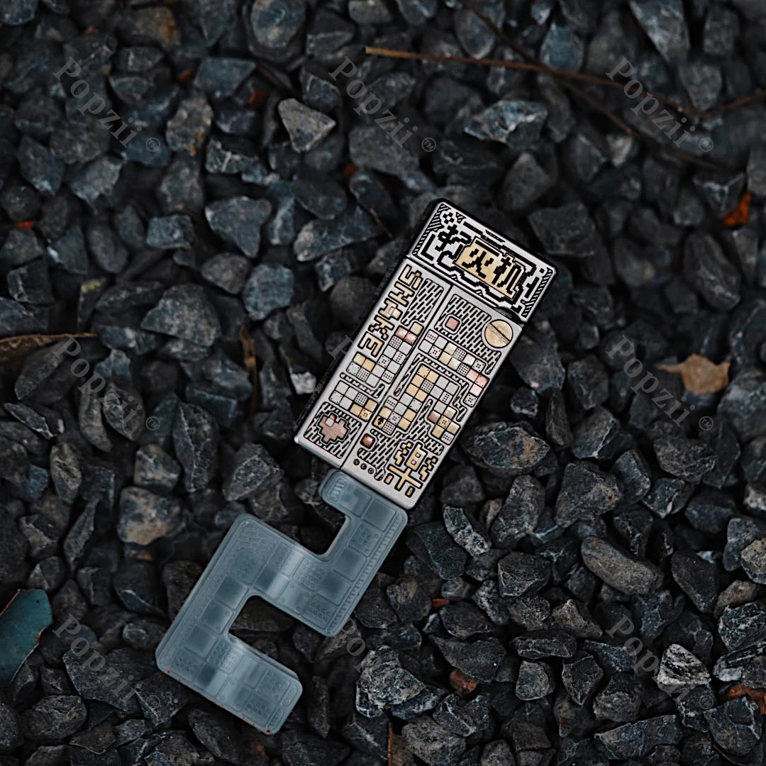 YOLO STUDIO NO FIRE aleación de titanio grabado alivio del estrés juguete dedo Spinners Fidget Slider múltiples formas para jugar juguetes de ansiedad