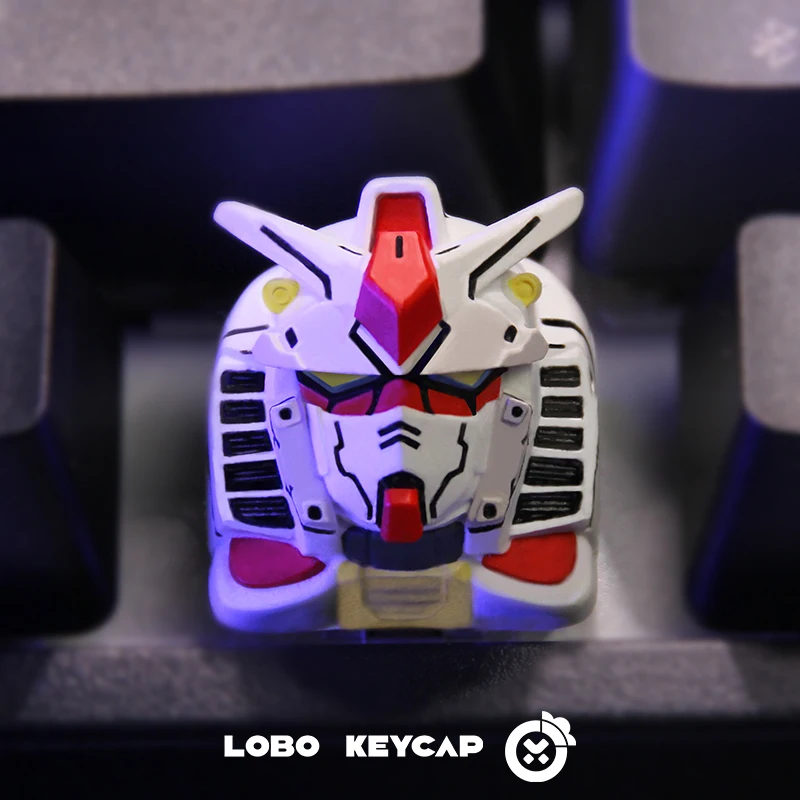 

Кастомный кейкап Lobo Gundam RX 78 Creative Artisan из смолы, ручной работы, для механических клавиатур, для любителей аниме и гейминга