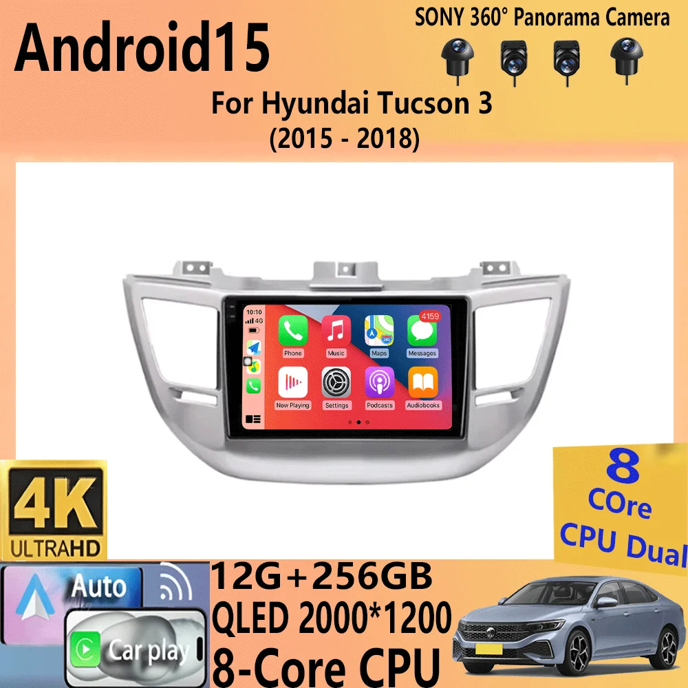 

Android 15 Car Radio For Hyundai Tucson 3 2015 - 2018 Player Multimedia Navigation Stereo GPS No 2din 2 din dvd