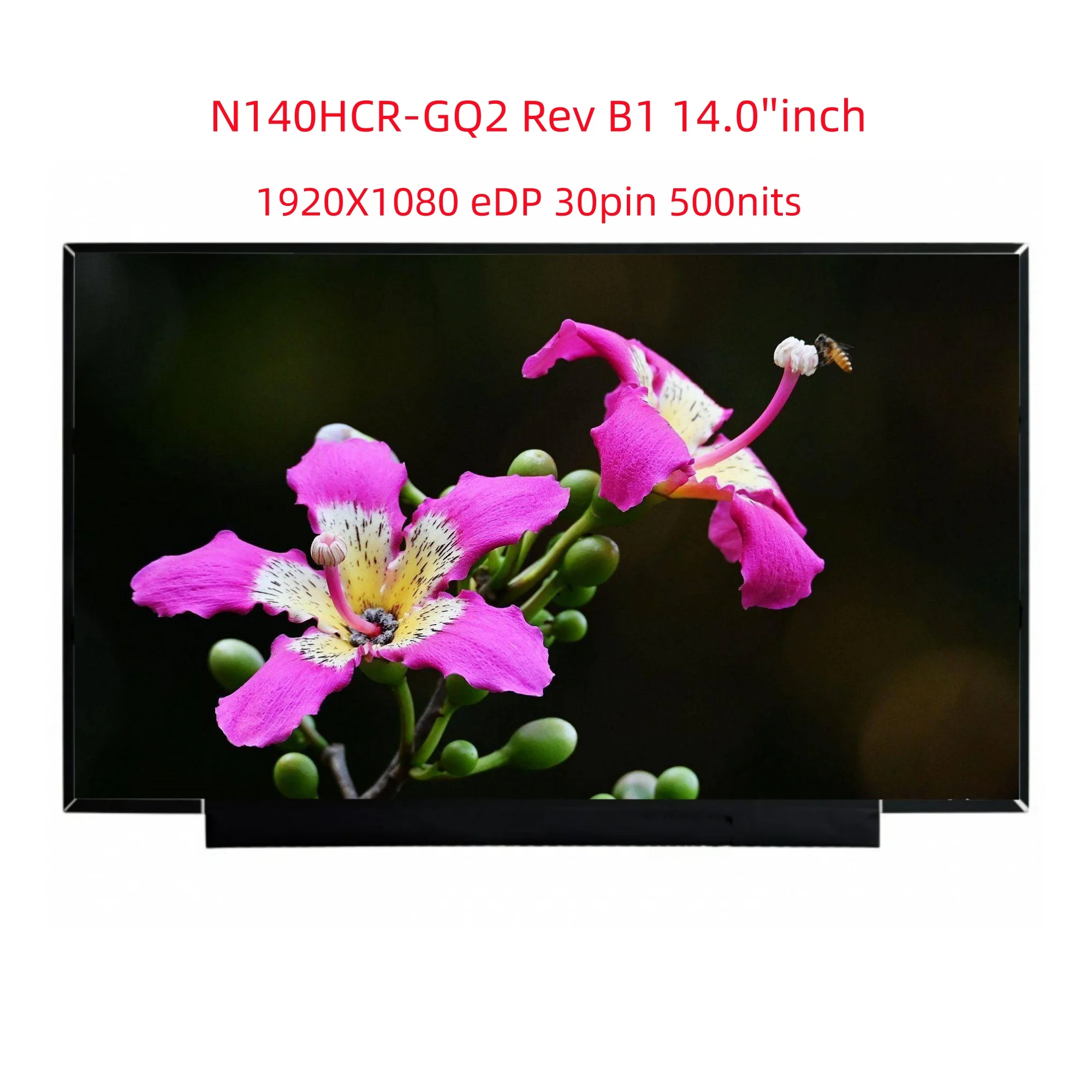 N140HCR-GQ2 Rev B1 14,0-дюймовый матовый ЖК-экран с разрешением 1920X1080, eDP, 30-контактный, 500 нит, матричный дисплей