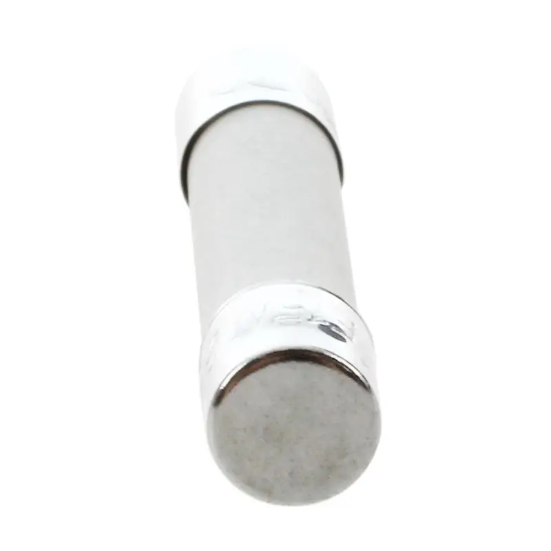 AA81-100 Pcs AC 250 V 15 A 6 X 30 Mm, High Speed Kick Cylindrical Fuse Tube · White + Silver