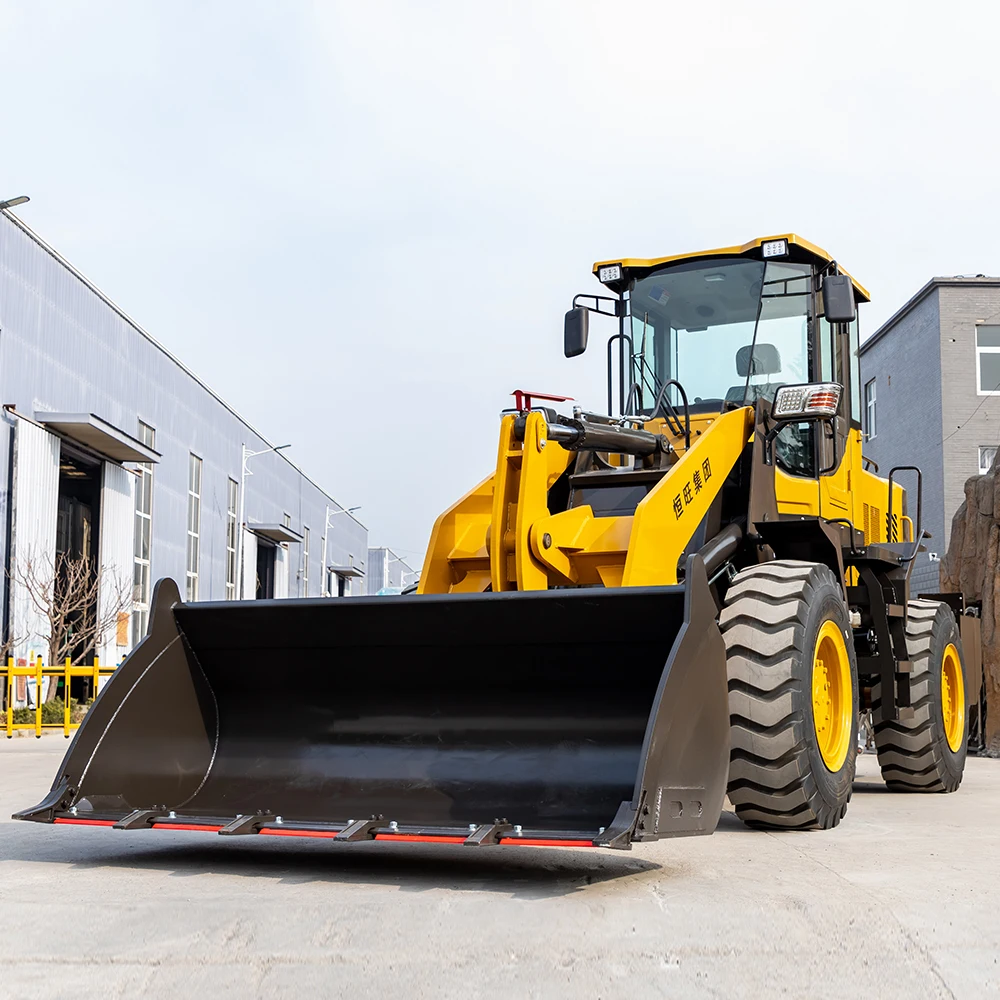 جرافة ذات عجلات 3 طن لجميع التضاريس، جرافة عجلات صغيرة يورو 5، جرافة آلات هندسة البناء مصنوعة في الصين حسب الطلب