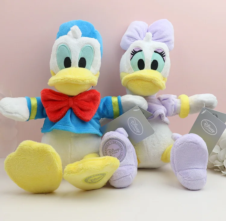 30cm Donald Duck Daisy Mickey Mouse Plüschtier-Set Niedliche Cartoon-Stofftiere Paar-Geschenk für Kinder Filmfans Geburtstagsgeschenk – Detail 1