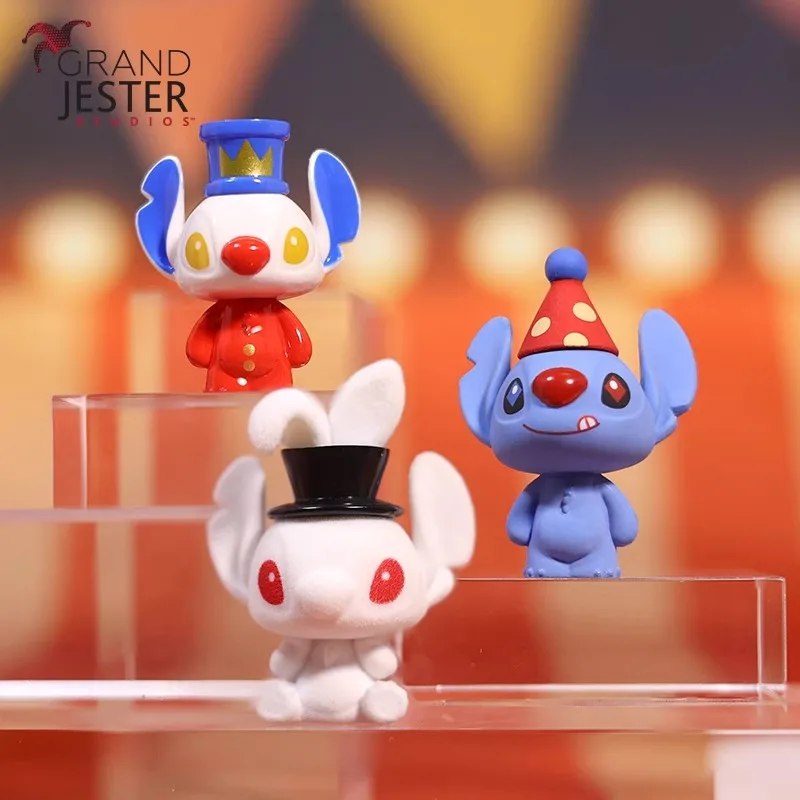 Genuine Disney Mini Stitch Circus Fantasy Series Blind Box Anime Figure Collectible Toy Surprise Trendy Model Decor Birthday