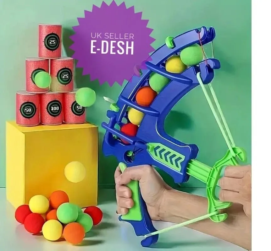 ​​2025 Upgraded Soft Bullet Target Practice Toy - Electronic Score Shooting Game for Kids, Safe Reusable Bullets, Educational ST