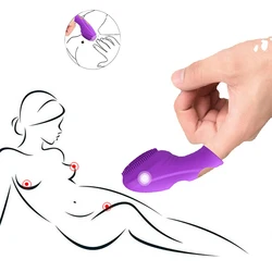 Sex Toys Silicone Finger Sleeve G Spot Massager Vibrator Woman Vagina Massager Vibrating Dildo Couple Flirting Erotic Sex Shop