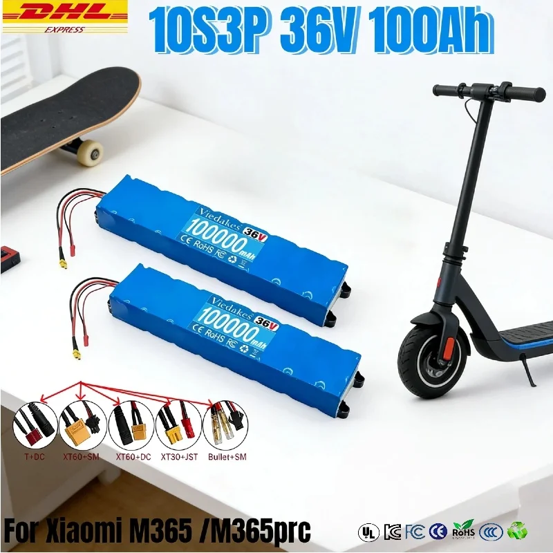 

36V 10S3P scooter Battery Pack for M365 Electric Scooter Same Size with bracket electric scooter battery replacement