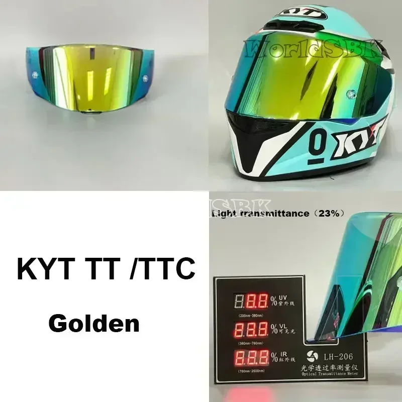 Visera para casco de motocicleta KYT TT COURSE, protector para casco de motocicleta, parabrisas, protector solar, accesorios para cascos TTC de alta resistencia