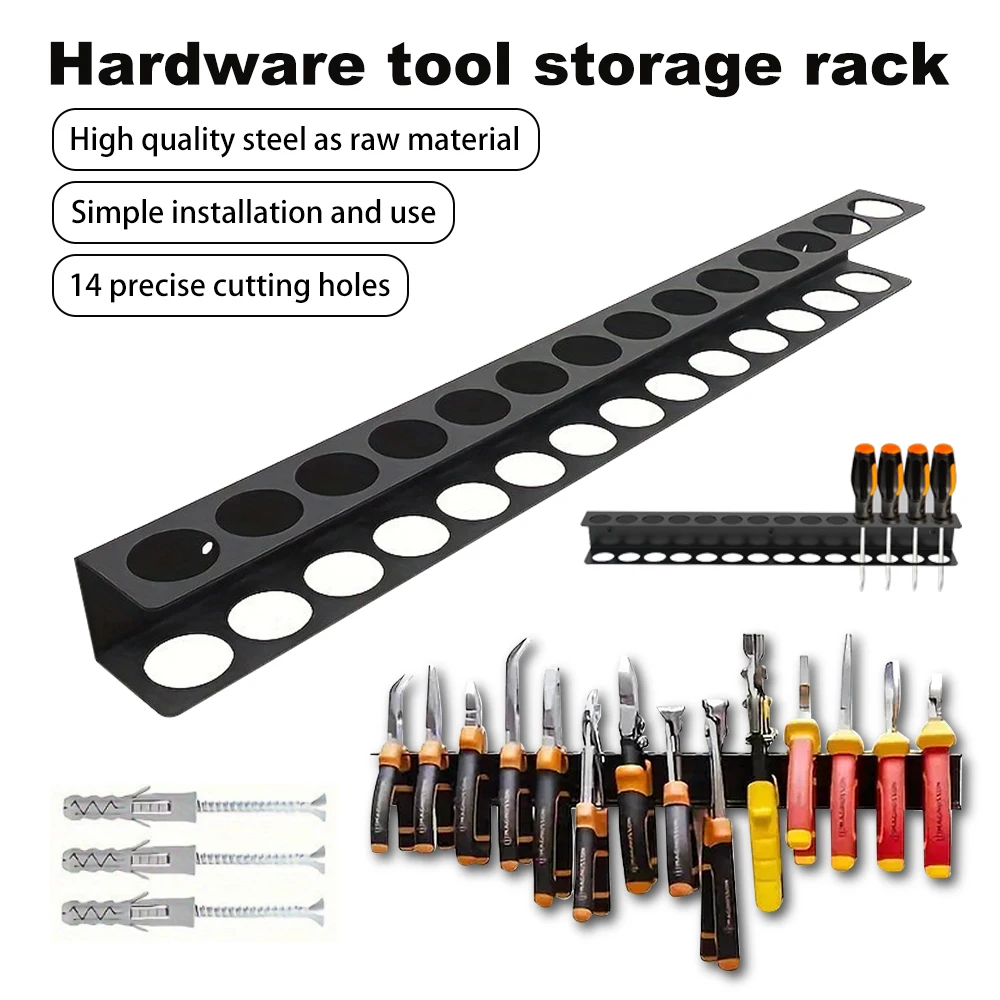 Hardware Tool Storage Rack Wrench Pliers Screwdriver Storage Rack Wall Mounted Storage Tool Workshop Tool Storage Rack