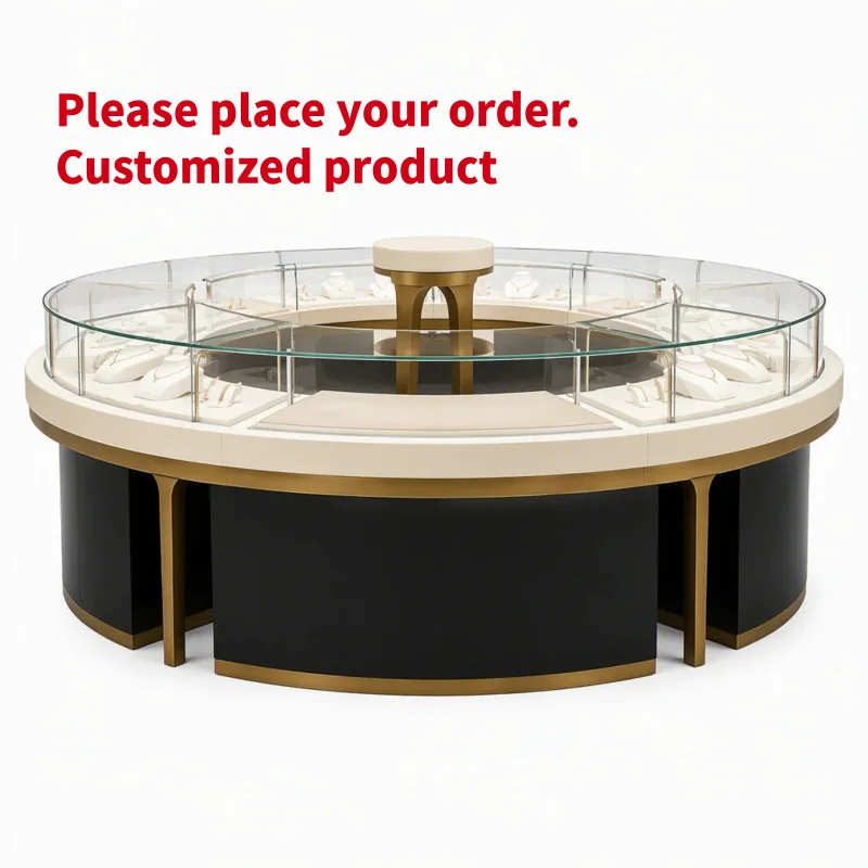 custom.GZowin Eco-Friendly Durable Jewelry Cabinet & Watch Display Kiosk with LED Lighting Customizable Dimensions Jewelry S
