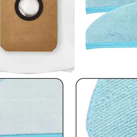 

Vacuum Spare Parts Kit 4 Mop Cloths 5 Dust Bags For Philips- Homerun 7000 XU7100/01 XU7100/02 XV1472/00 For Lydsto W1