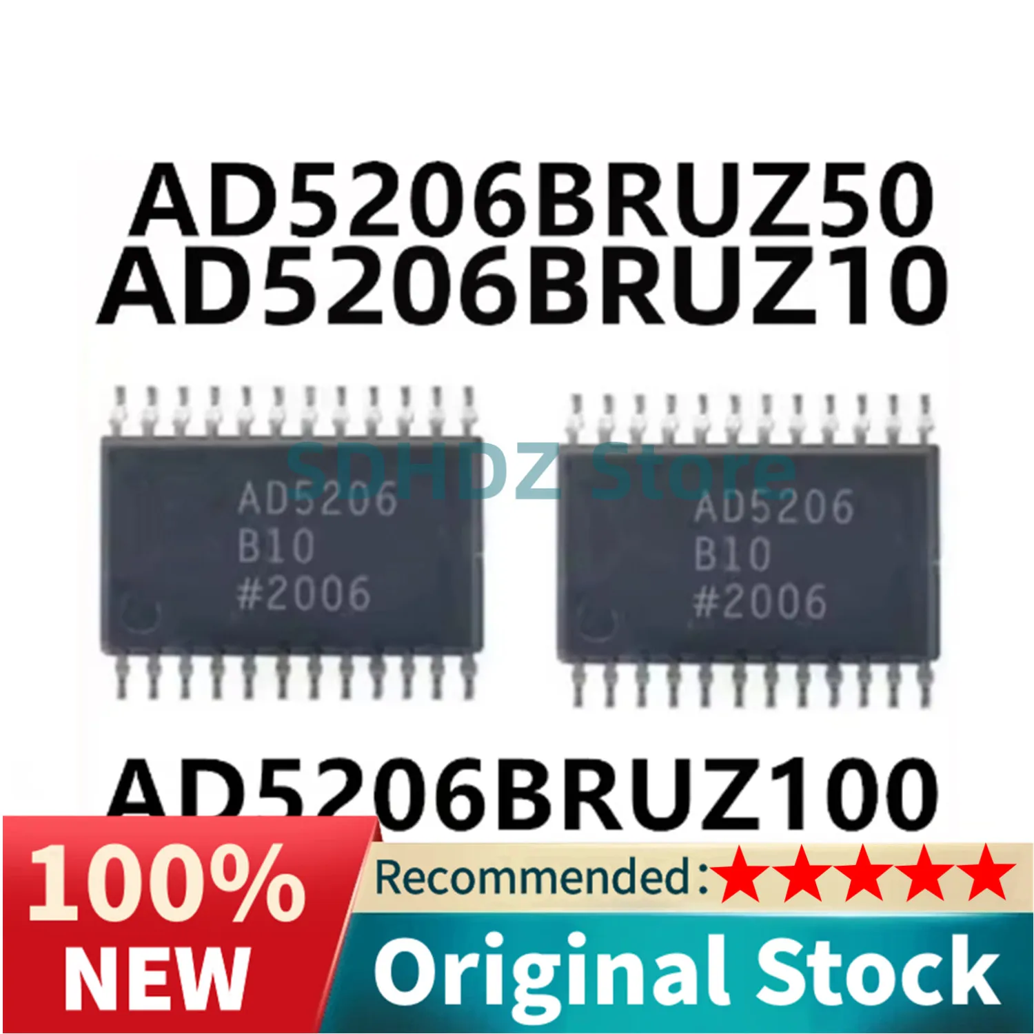 1PCS AD5206BRUZ10 AD5206BRUZ100 AD5206BRUZ50 AD5206 New Digital Potentiometer Chip in Stock Original