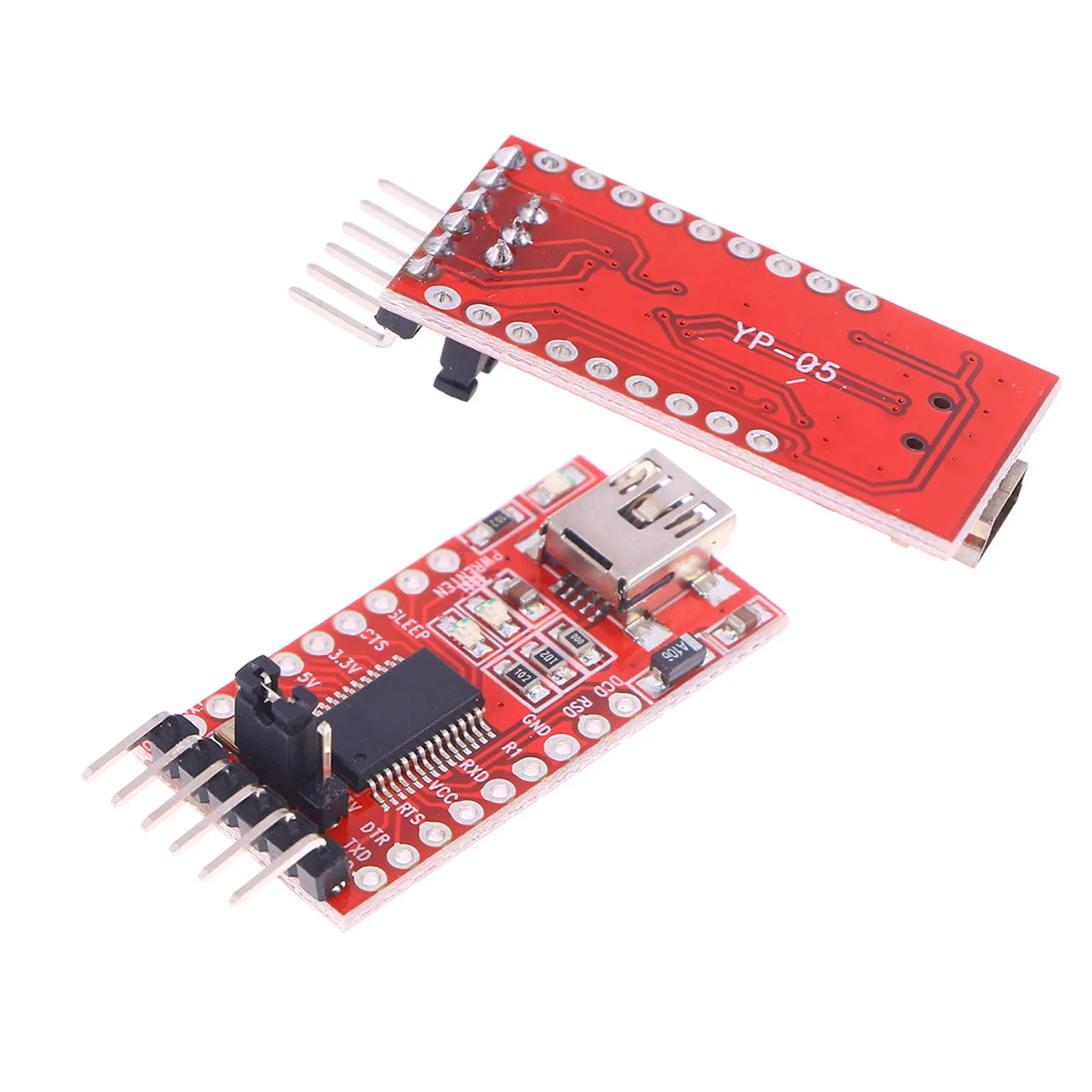 USB to Ttl Serial Adapter Module 36x17.5mm Mini USB Interface Supports 3.3V 5.5V Overcurrent Protection