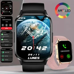 Smart Watch, AMOLED,Wireless Call/Dial, Multiple APP Alerts, Suitable for Men and Women, Custom Wallpaper