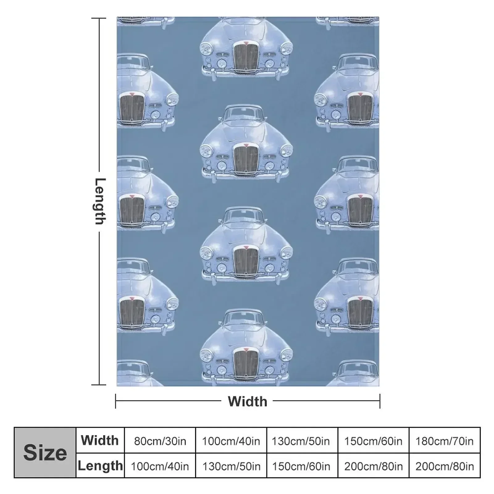 Alvis 1960s British classic car Throw Blanket Vintage blankets and throws Polar Decorative Beds Blankets