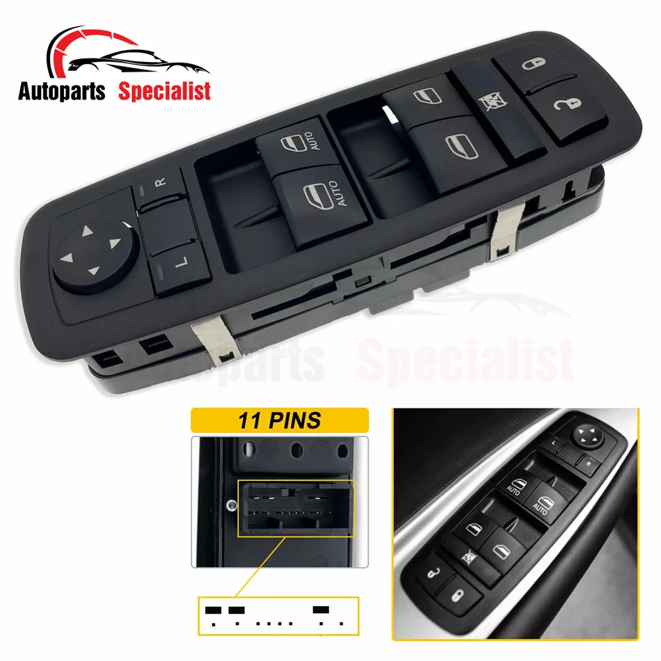 

68139805AA 11 Pins Electric Window Power Window Control Switch For Dodge Journey Charger Chrysler 300