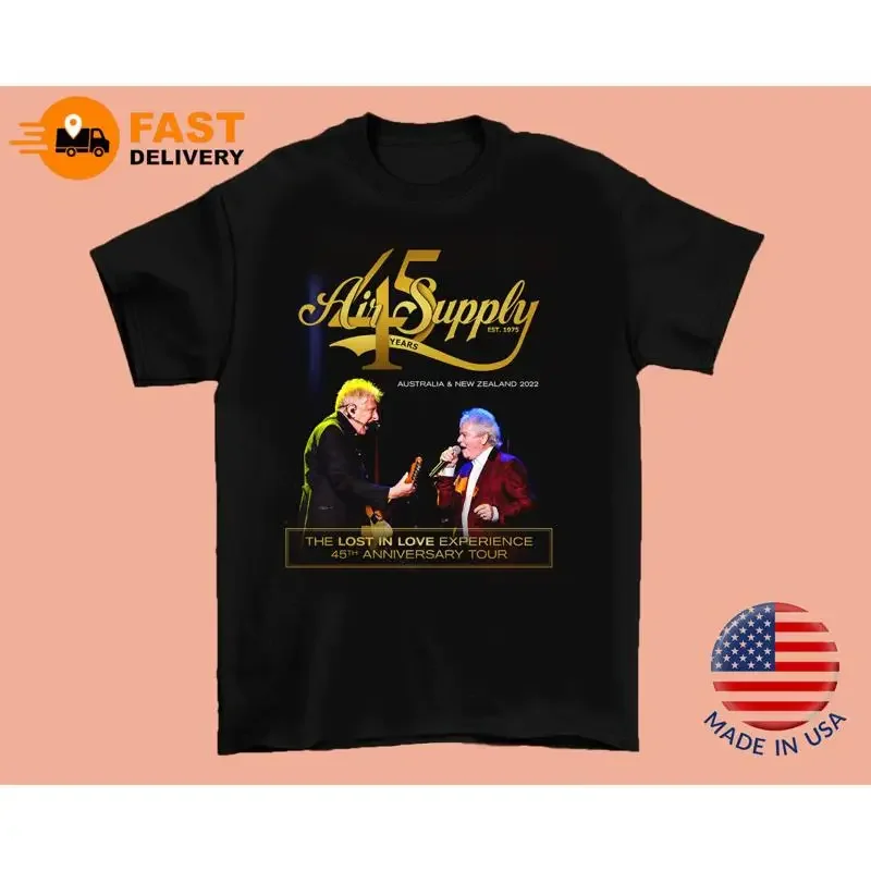 Air Supply Anniversary Tour The Lost In Love Experience T Shirt All Size Cs0171