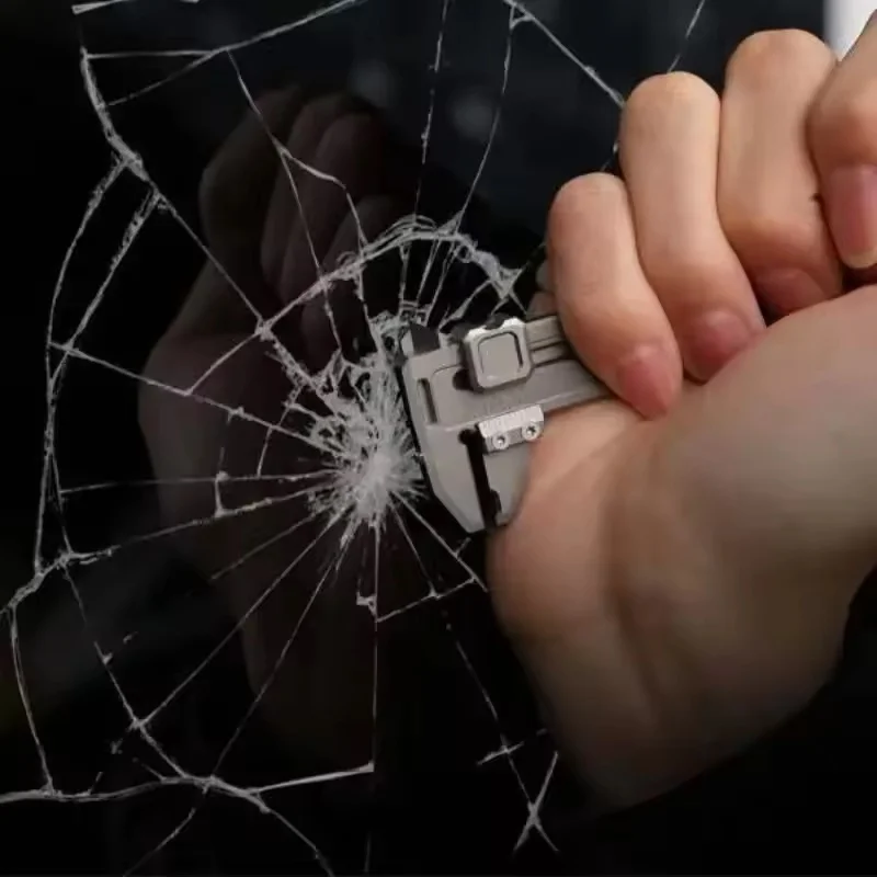 Multi functional Mini Vernier Caliper Keychain Collection Measurement Bottle Opener Window Breaker Multi functional