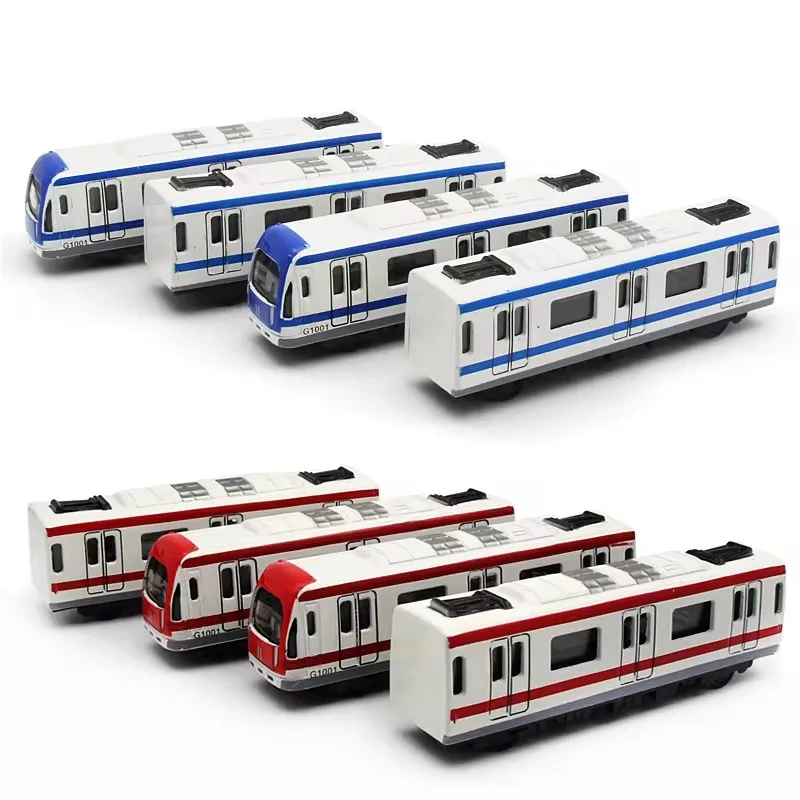 1:64 Alloy Train Model Set High-speed Rail Subway Car Series Sprinkler Fuxing Bus Model Toy Gift B118-1