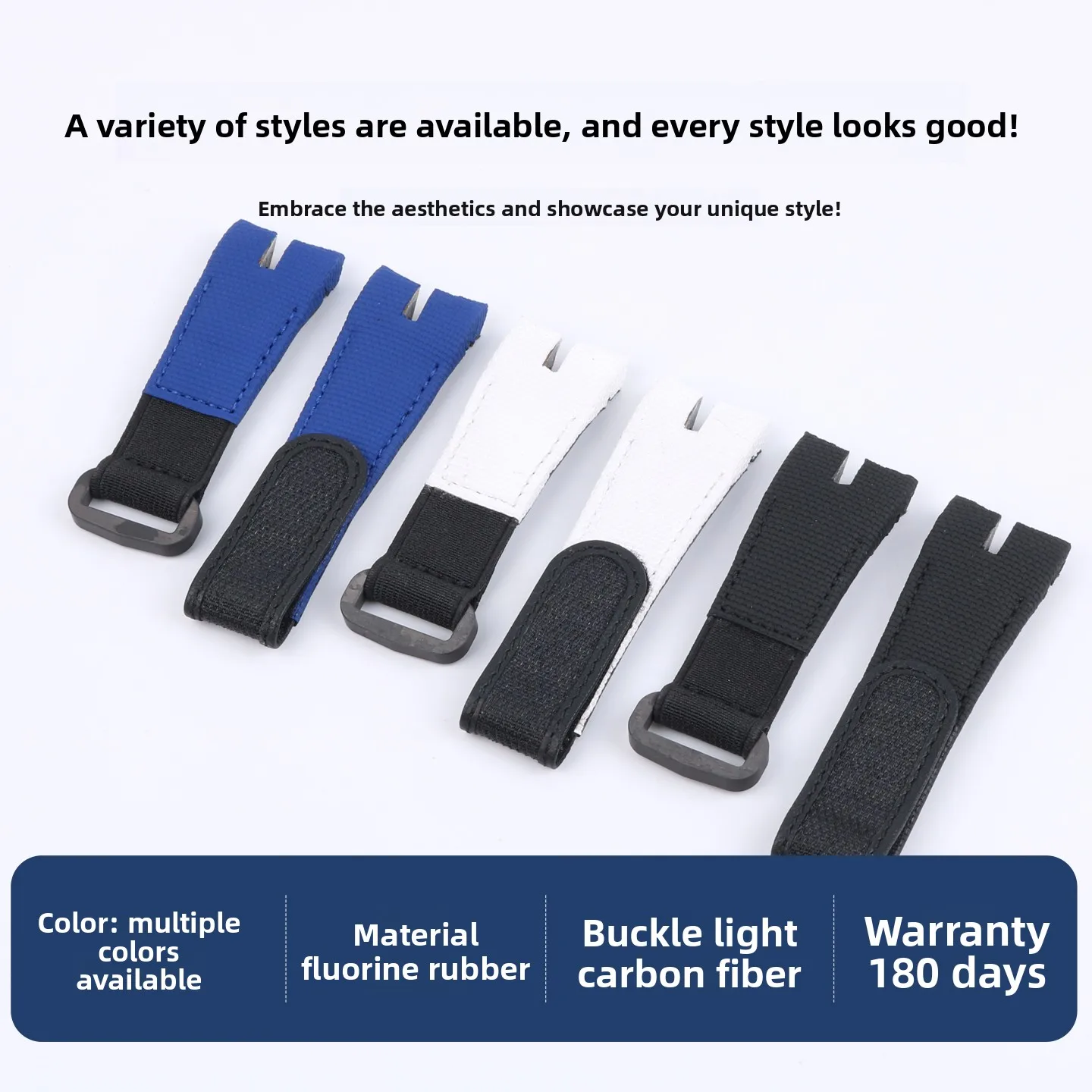 Für Roger Dubuis EXCALIBUR FKM Fluorkautschuk-Leder-Uhrenarmbänder 42 mm RDDBEX0405 elastisches Armband für Herren, individuelles Zubehör