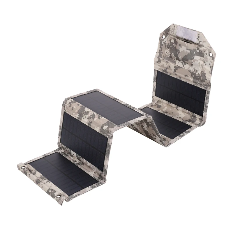 4-6 Fold Foldable Solar Panel Battery Charger 5V Solar Cell USB Solar Folding Bag Power Bank For Phone Camping Emergency