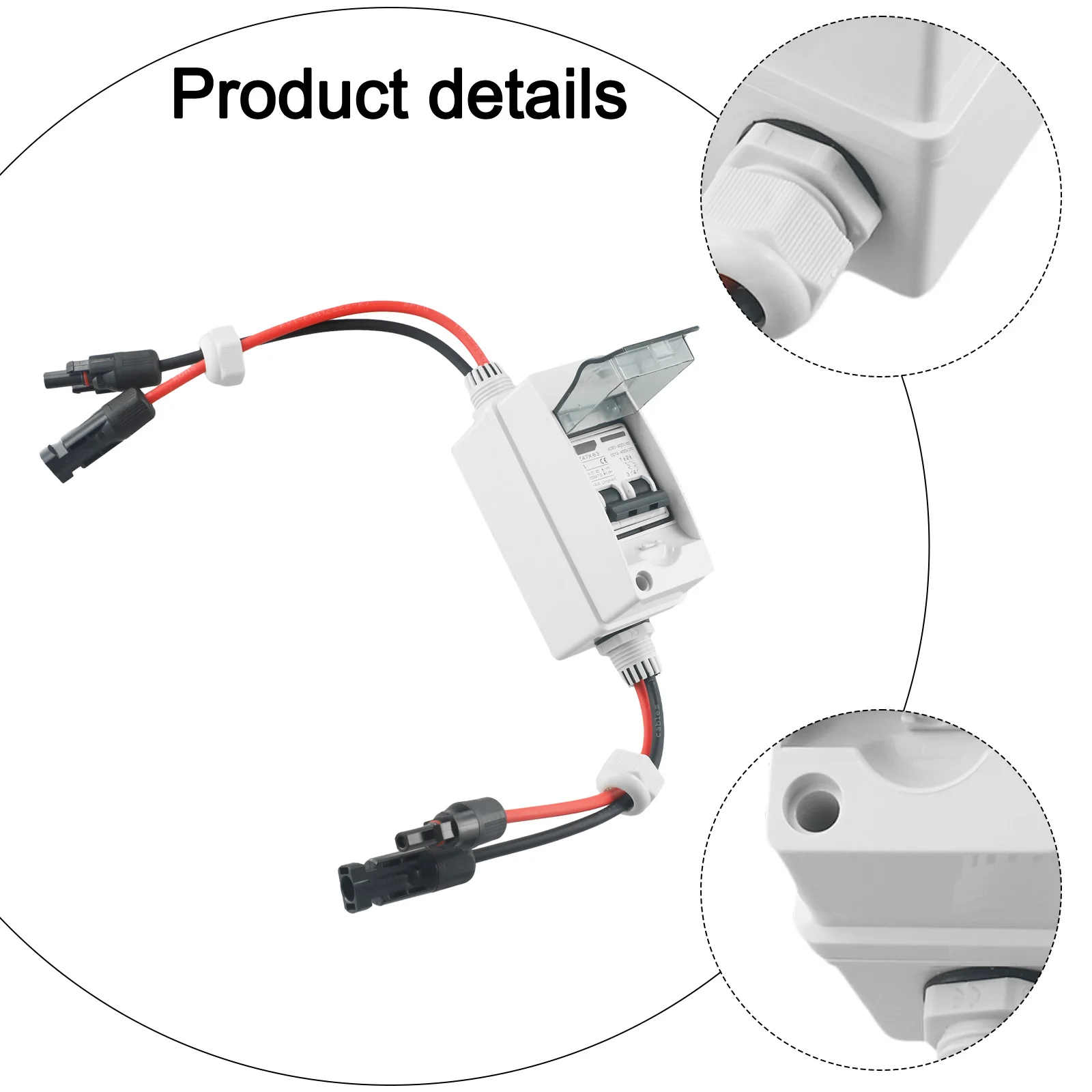 1pc PV Isolator Switch DC/AC DZ47X 30A IP65 Disconnect Circuit Breaker For Solar Panels Machinery Parts