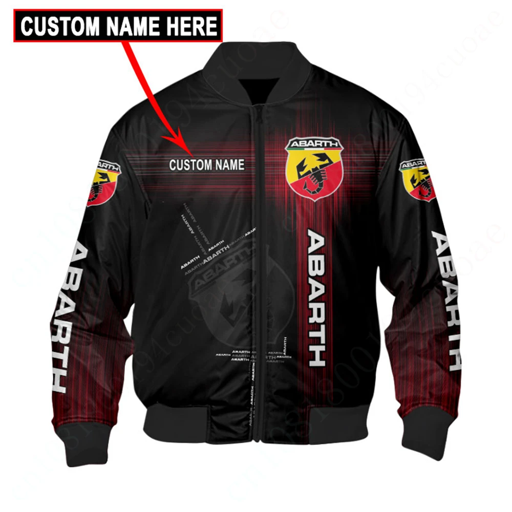 

Abarth ветровка Толстые пальто куртки для мужчин одежда 3D Куртка Harajuku парки Techwear бейсбольная Униформа куртка-бомбер