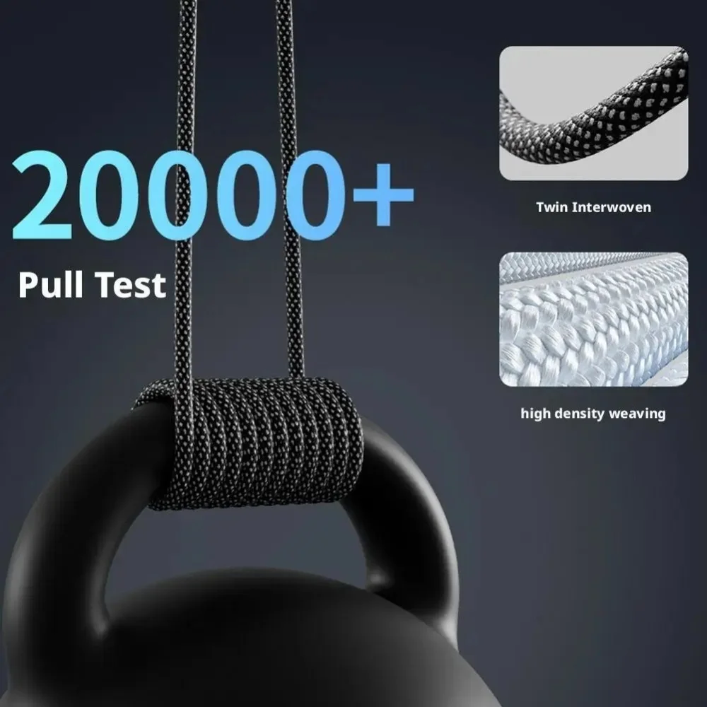65W Magnetic Suction USB C Fast Charging Cable USB Type C QC 3.0 Nylon Braided Anti Winding Data Cord for Samsung Xiaomi iPhone