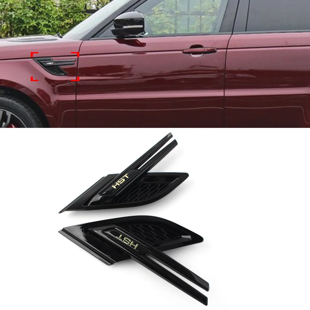 

1 Pair Glossy Black Car Front Fender Vent Mesh Grille Cover Decoration Trim For Land Rover Range Rover Sport 2014 2015 2016 2017