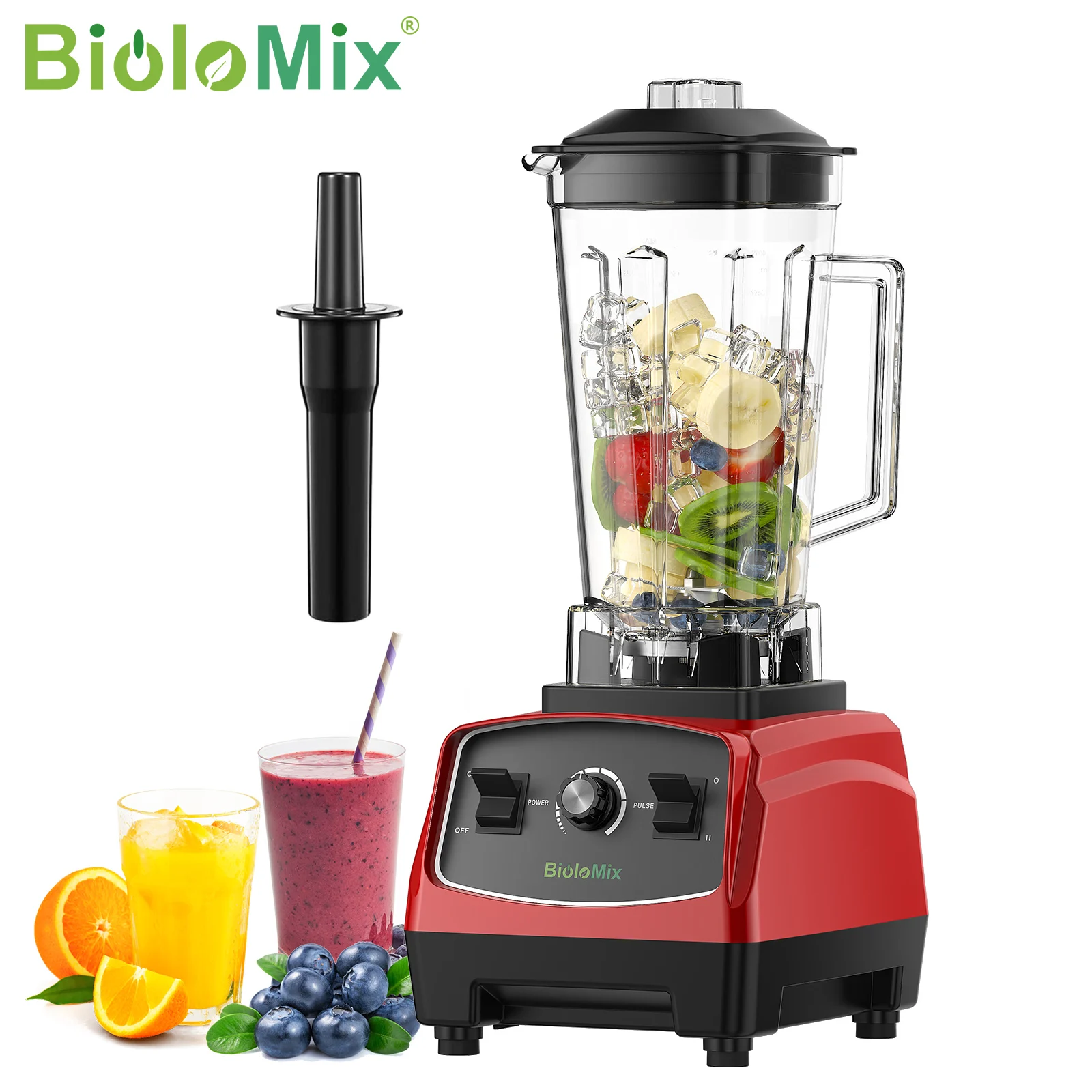 BPA Free 3HP 2200W Heavy Duty Commercial Grade Blender Mixer Juicer High Power Food Processor Ice Smoothie Bar Fruit Blender