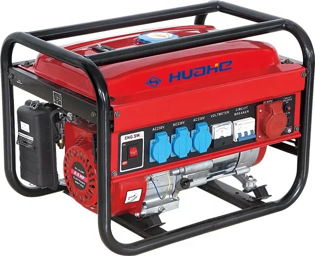 #YUNYI 2500w gasoline generator AC three phase with industrial socket