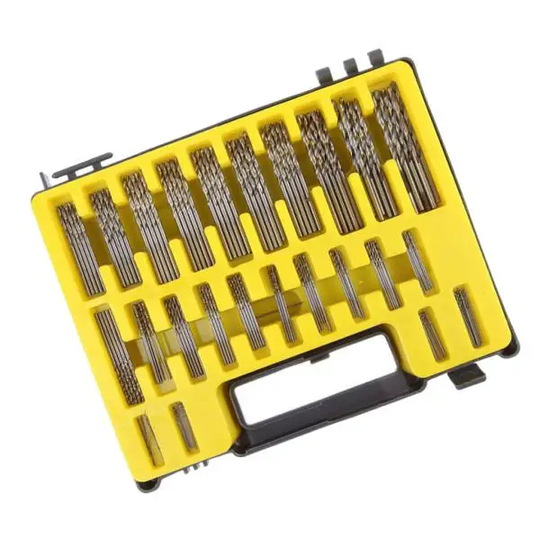 150 Pieces Mini Twist Drill Bit Micro Precision 0.4-3.2mm High Steel