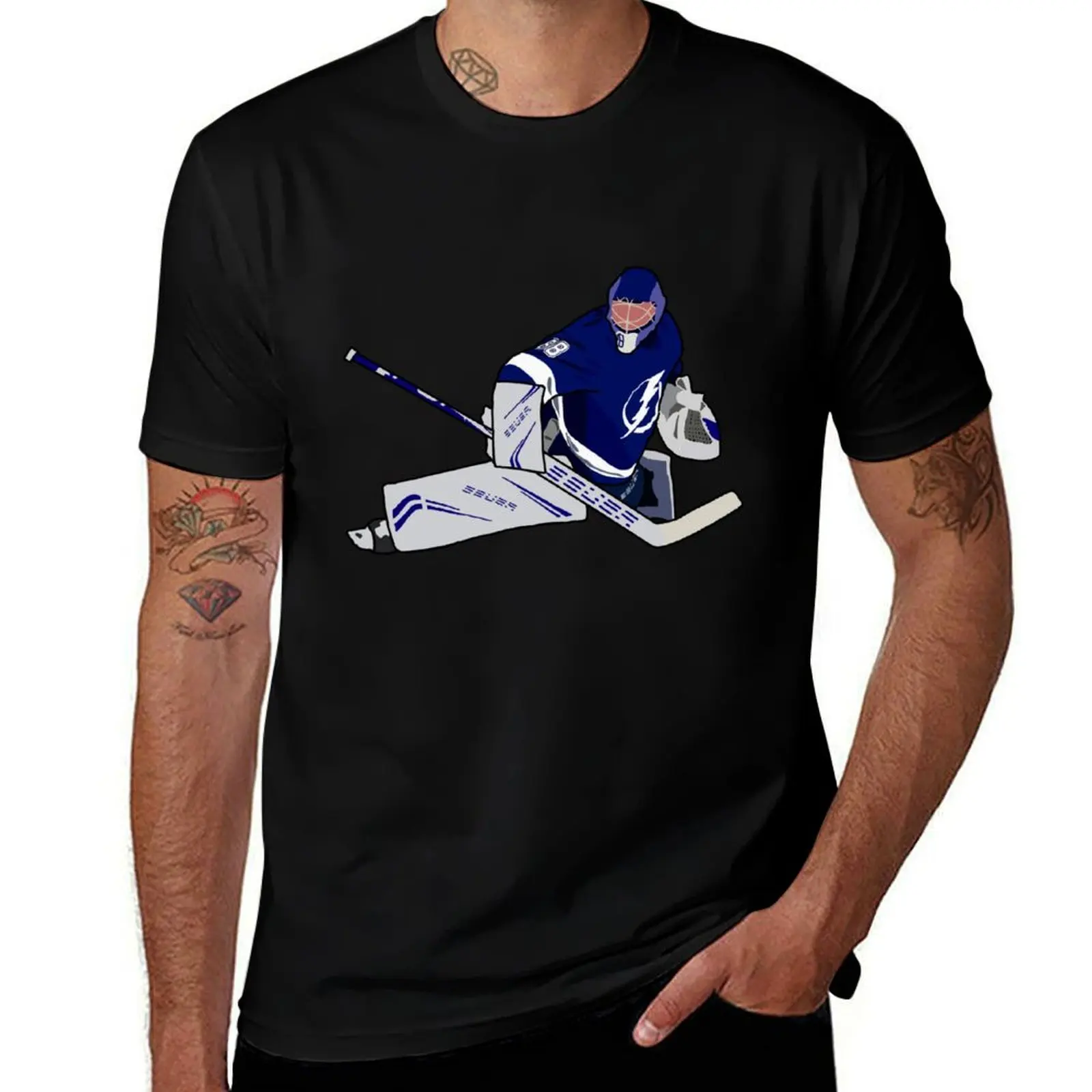 Andrei Vasilevskiy T-Shirt Novelty Print Casual Tee Shirt T-Shirt