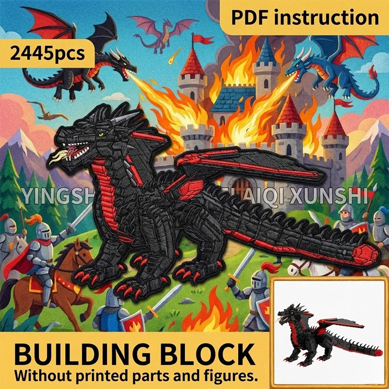 Figurine d'action Creative Legend Animal Display Building Bricks Toy Kid Gift for 246687 moc