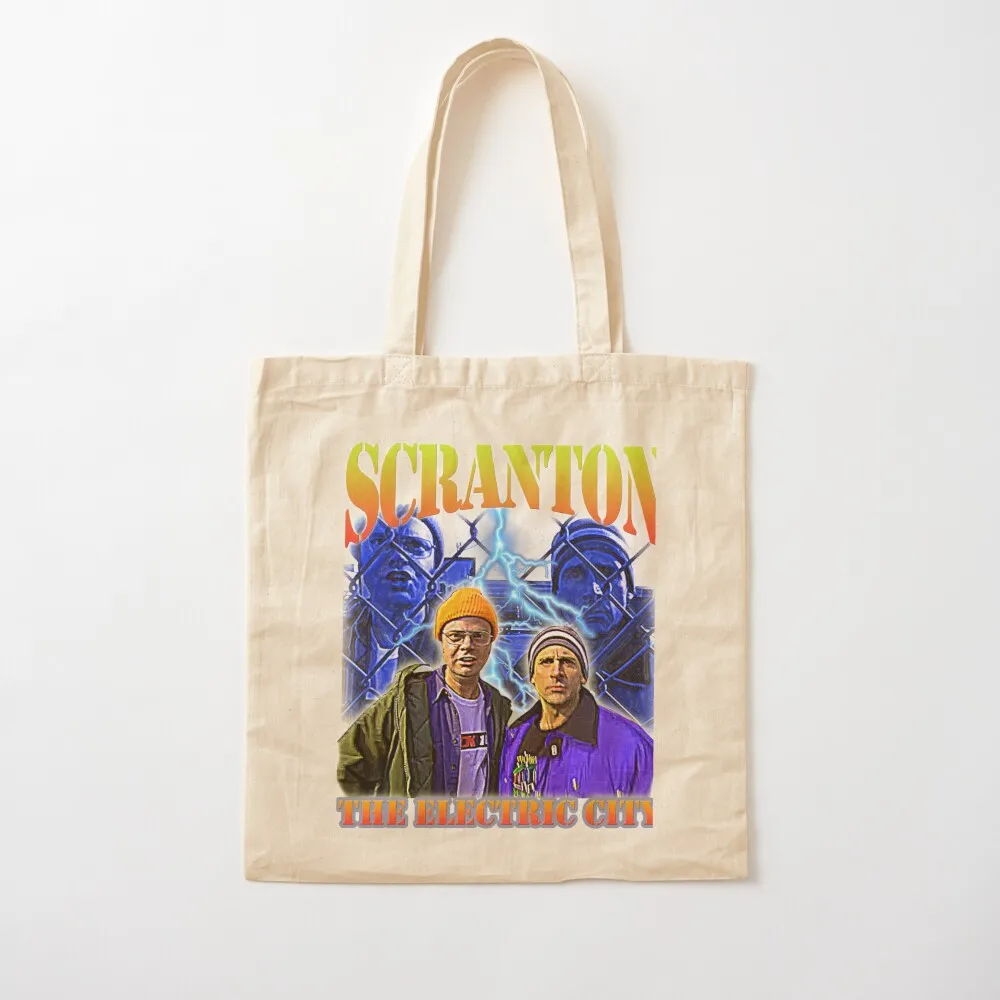 

Scranton: The Electric City Tote Bag tote bags aesthetic Reusable bags Shopping bags Canvas Tote Bag