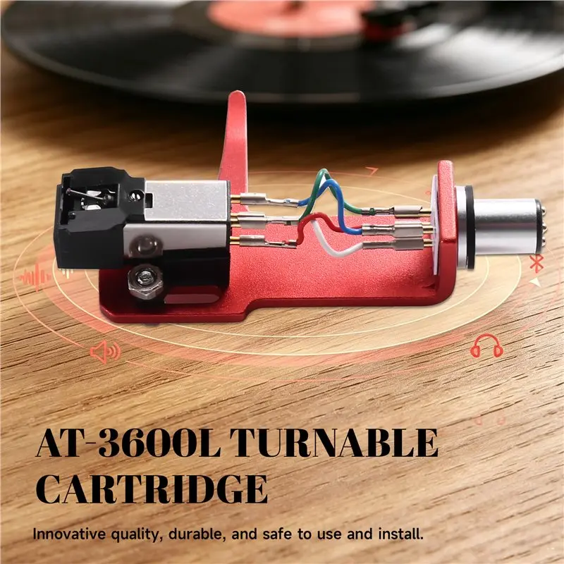 【A43M】AT-3600L Turnable Cartridge Straight Headshell For TN-200/TN280/TN-300 B