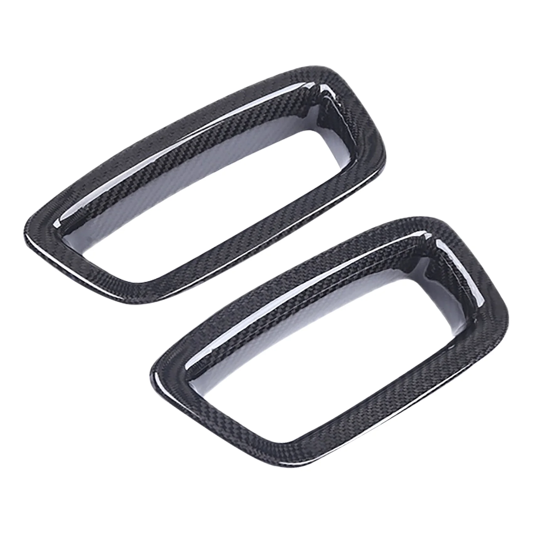 2PCS Car Seats Back Headrest Hole Cover Trim for Benz a CLA Cl  W177 W118 V177 C118 A180 AMG CLA200 CLA45 Carbon Fiber