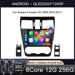 No 2din For Subaru Forester XV WRX 2015-2017 Car Radio Multimedia Video Player Navigation GPS Android Auto Carplay 4G WIFI