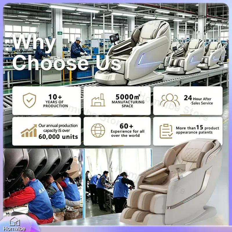 Full Body Massage Chair SL Track Smart Bluetooth Home Furniture Zero Gravity Recliner Kneading Stretching Sofa