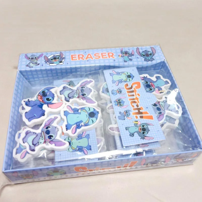 20pack/lot Disney Stitch Eraser Cute Koala Writing Drawing Pencil Erasers Stationery Kids Gifts Office School Supplies