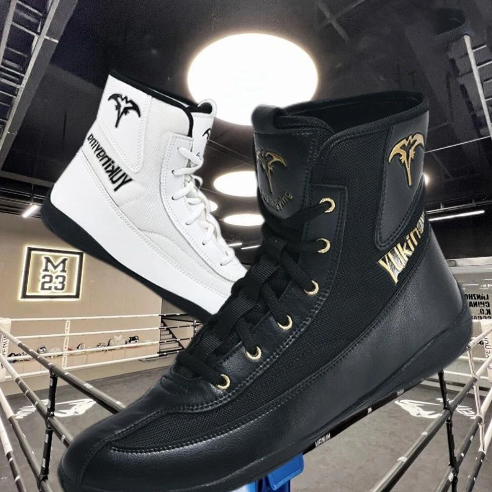 

Professional Men's Luxury Brand Fitness Trainers Men's Wrestling Boots Breathable Boxing Sneakers Men's Breathable Sneakers