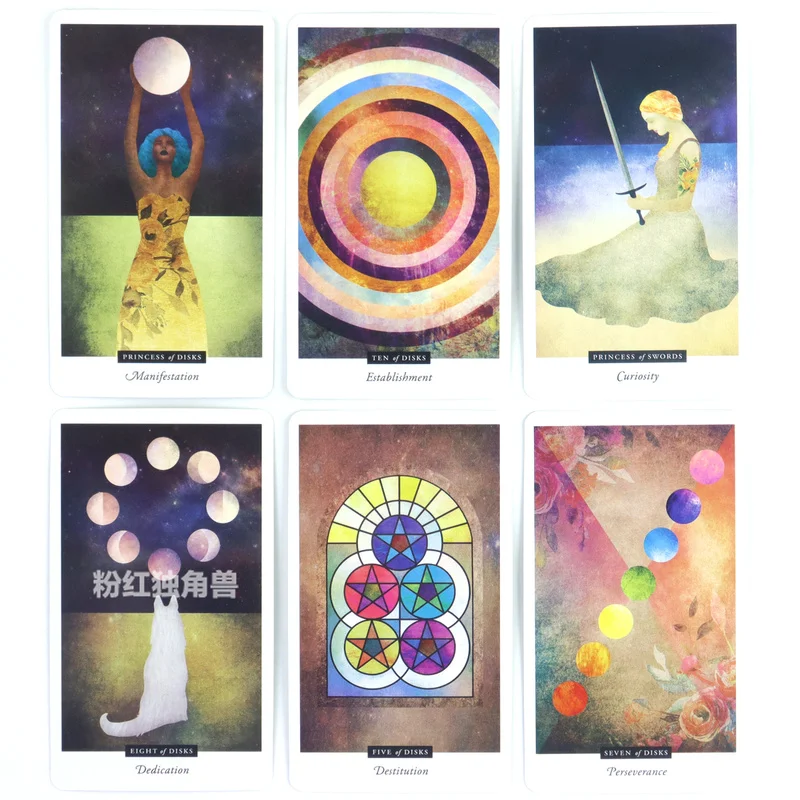 78-Card The Field Tarot (10,3x6cm) – Engelse digitale gids inbegrepen. Perfect voor Tarotfans, omarmen spirituele reis!