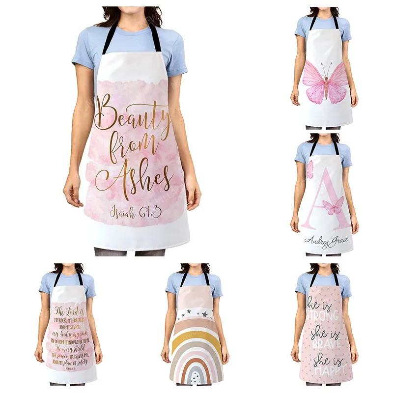 nordic Aesthetic Women kitchen apron kids original Children Waterproof girl princess waiter work apron oil proof boho plant