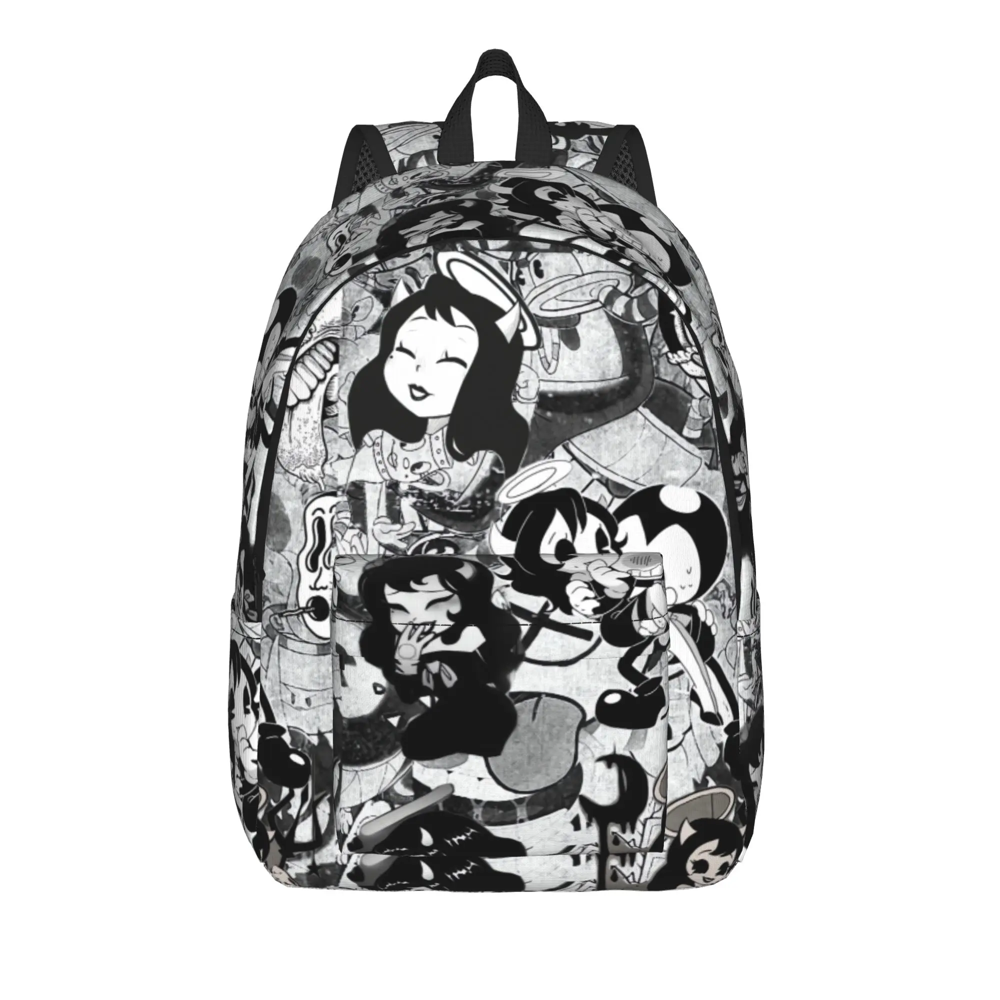 B-Bendys And The Dark Revival Backpack  University Backpacks Male Colorful Large School Bags Fashion Rucksack